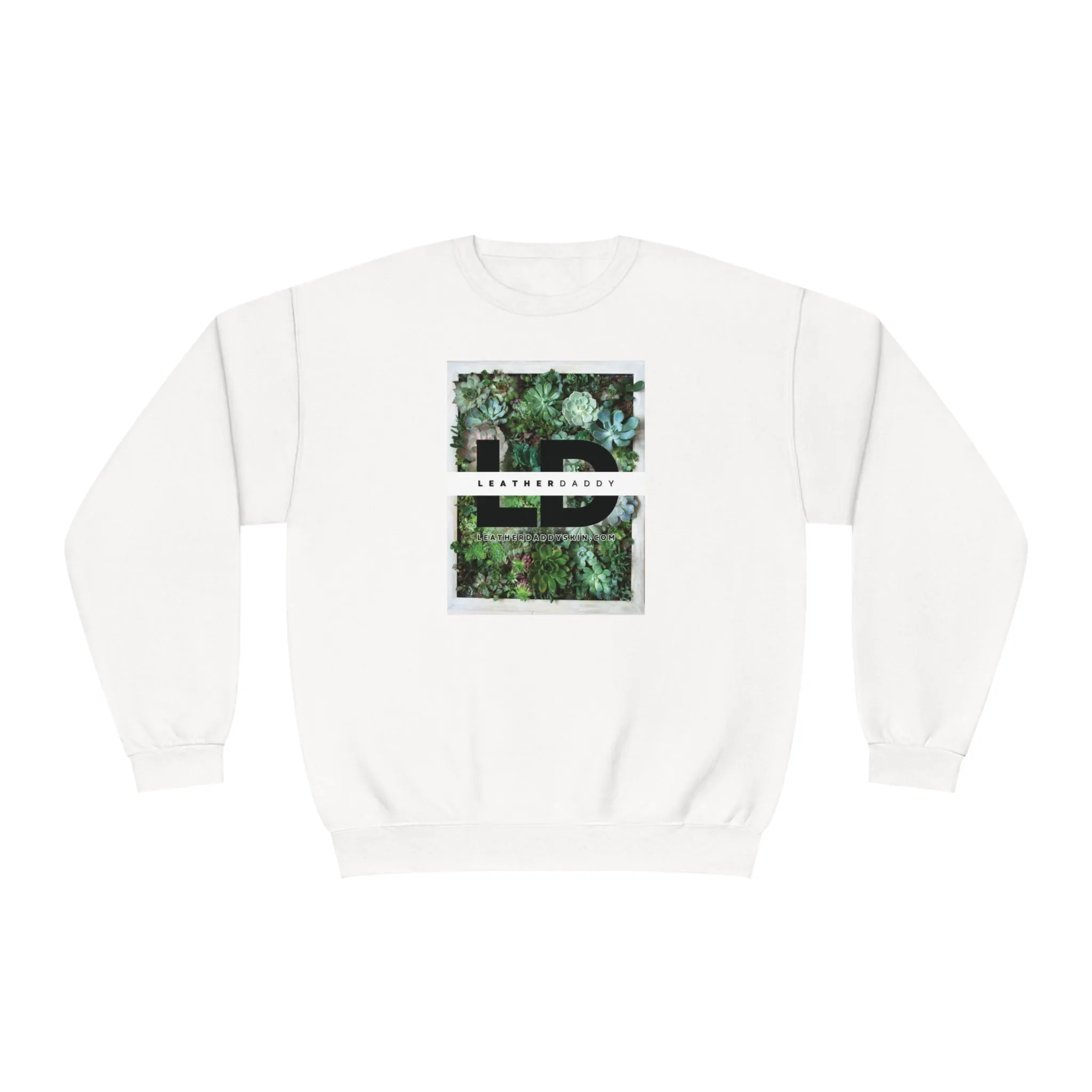 LeatherDaddy Floral Crewneck Sweatshirt - Succulents