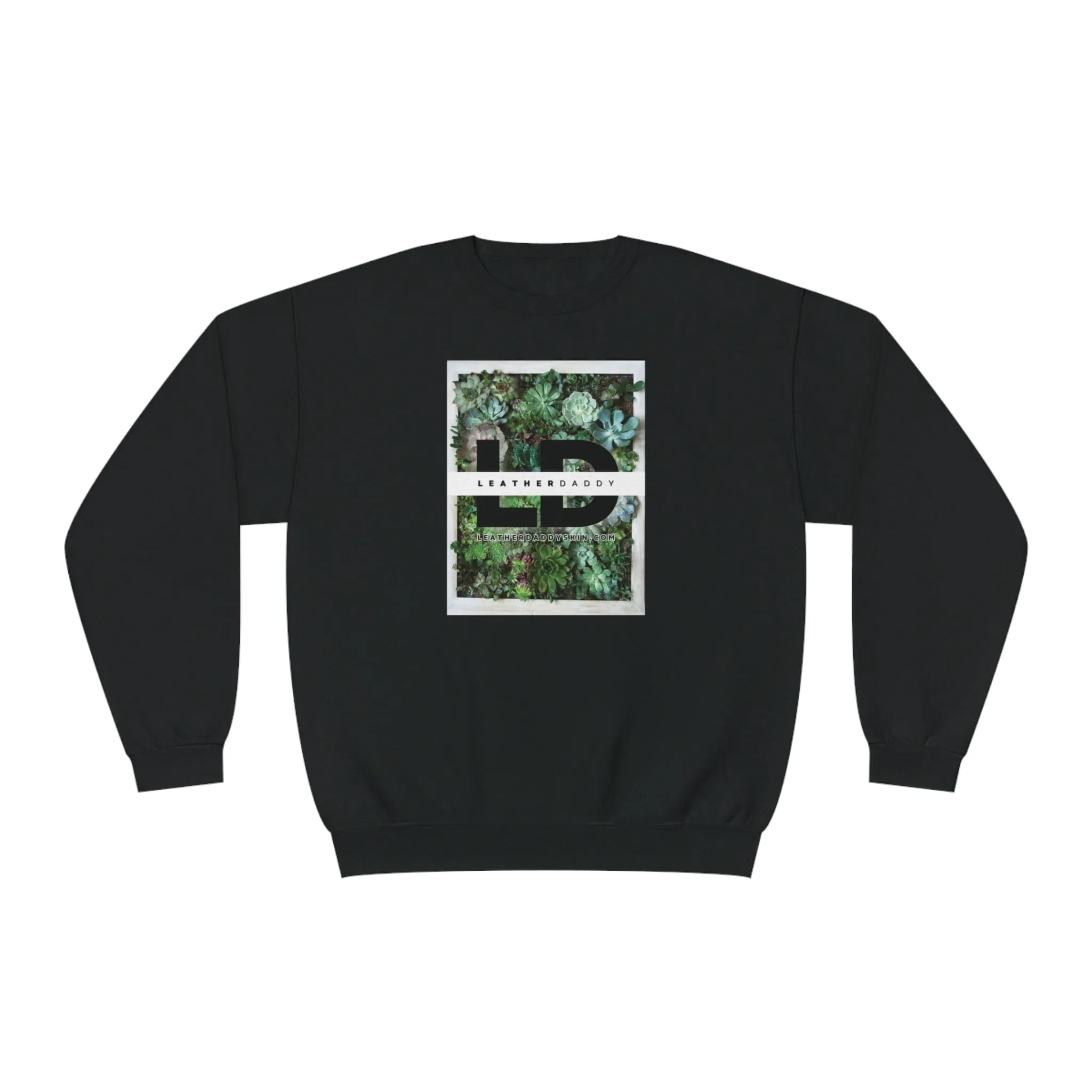 LeatherDaddy Floral Crewneck Sweatshirt - Succulents