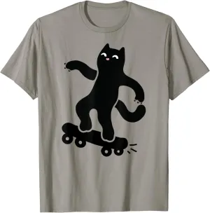 Littleclyde Skateboard Cat Graphic T-Shirt