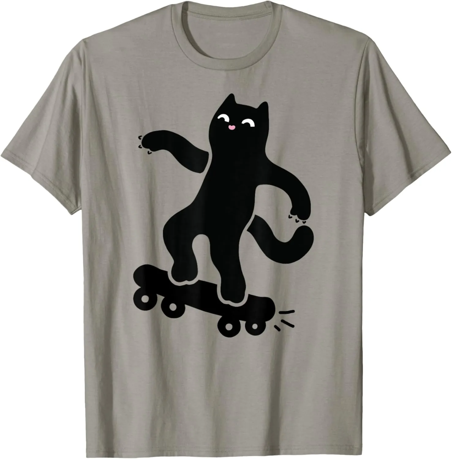 Littleclyde Skateboard Cat Graphic T-Shirt