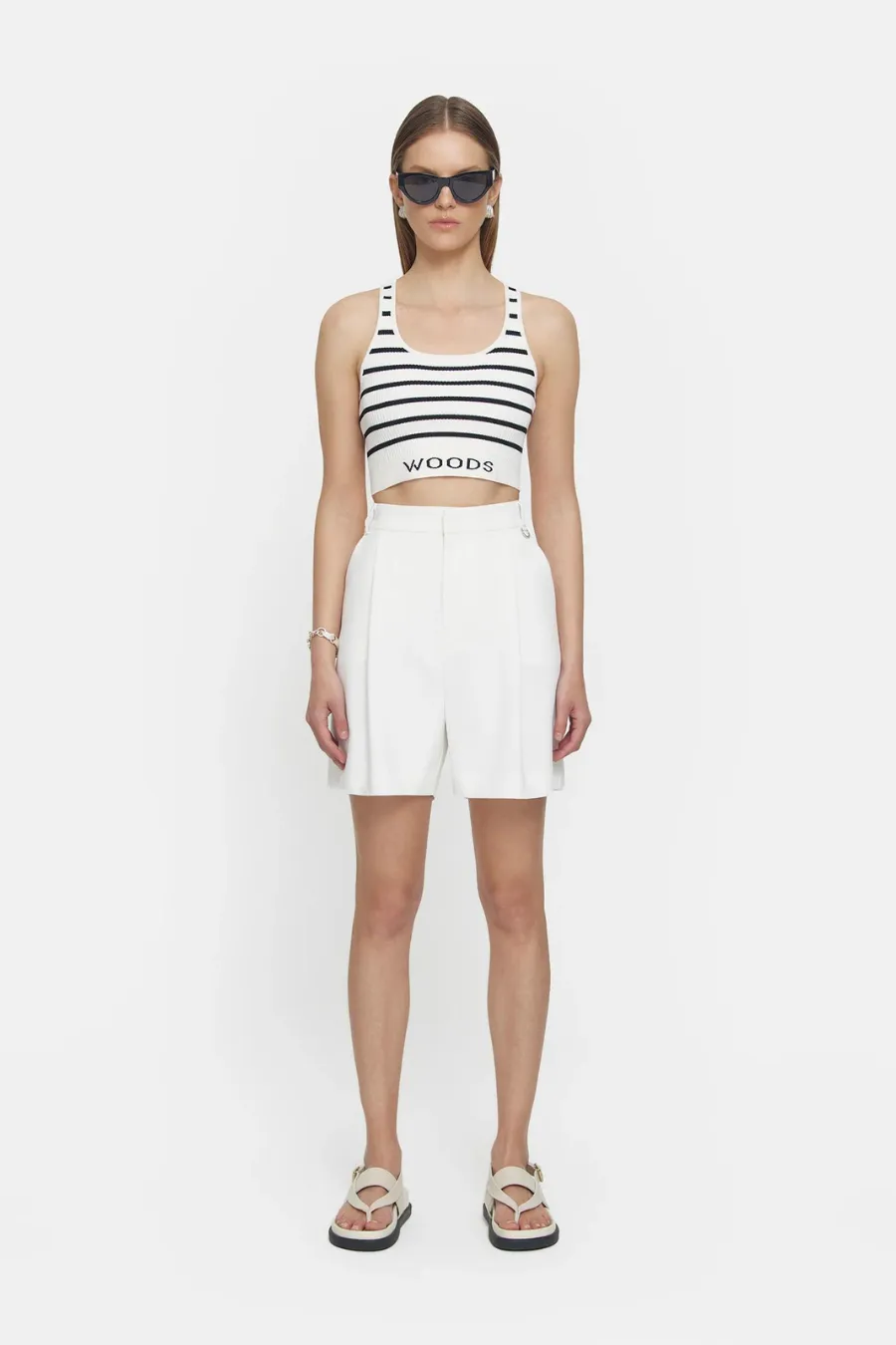 Lyra Crop Ivory/Black