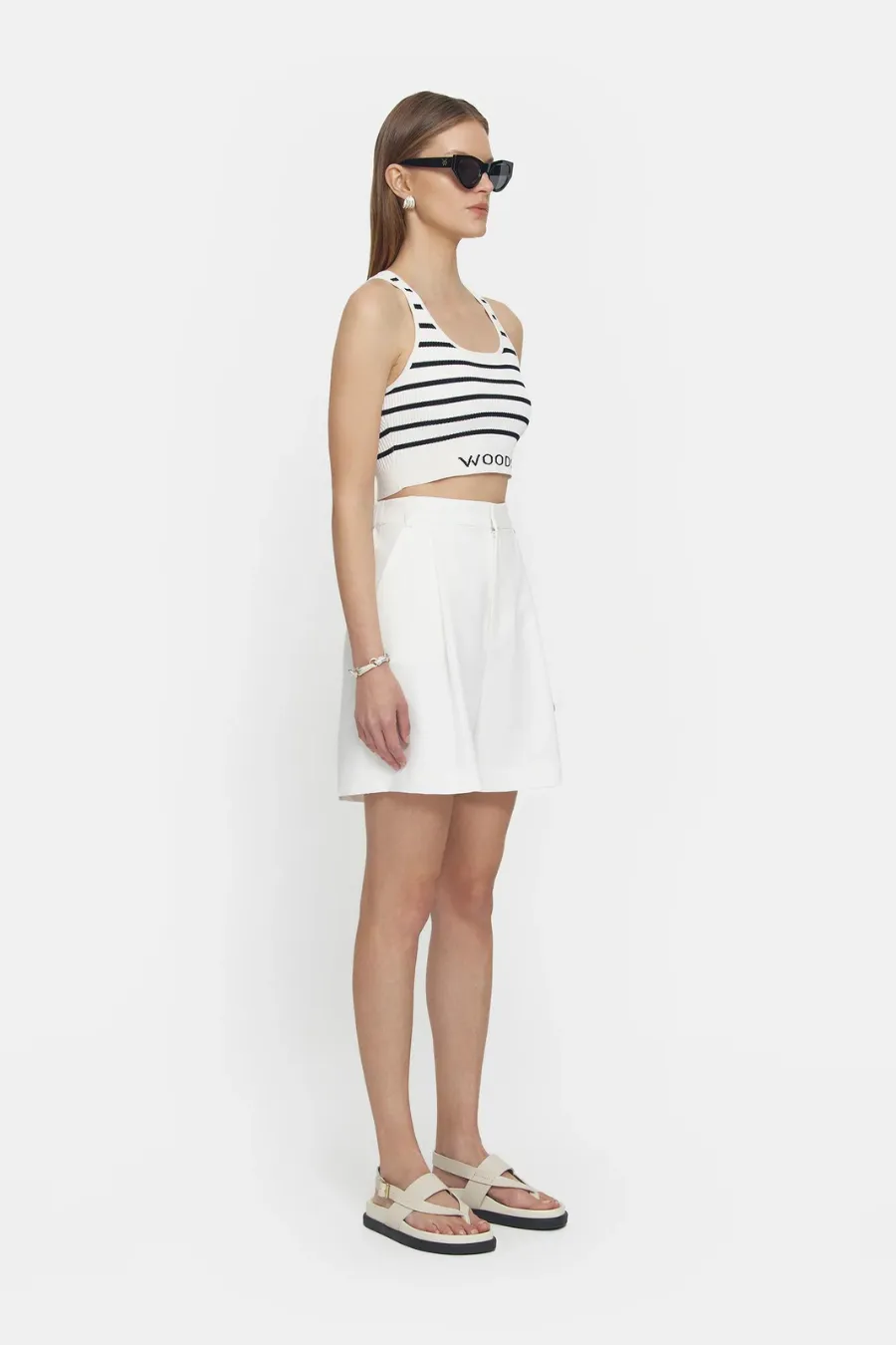 Lyra Crop Ivory/Black