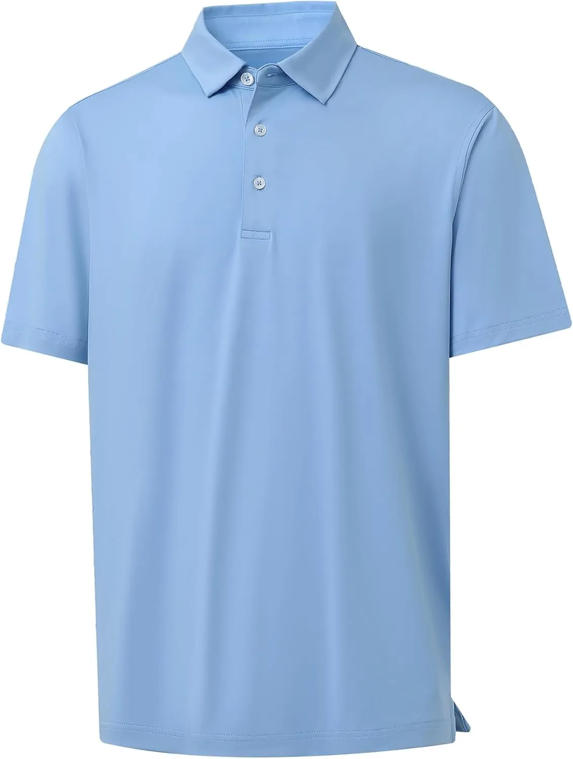 M MAELREG Golf Shirts for Men Dry Fit Moisture Wicking Performance Solid Collared Casual Mens Polo Shirts Short Sleeve