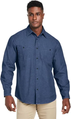 M540 Men's Denim Shirt Jacket - DARK DENIM - S