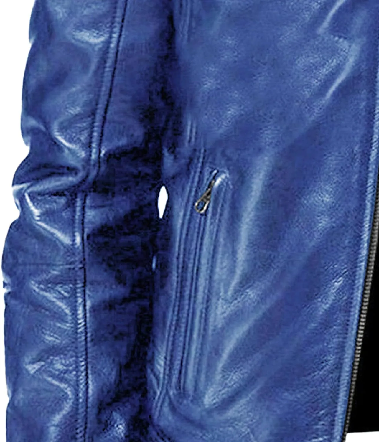 Maiyifu-GJ Men's Vintage Faux Leather Jacket Zip Up Long Sleeve Motorcycle Coat PU Lapel Lightweight Slim Fit Jackets
