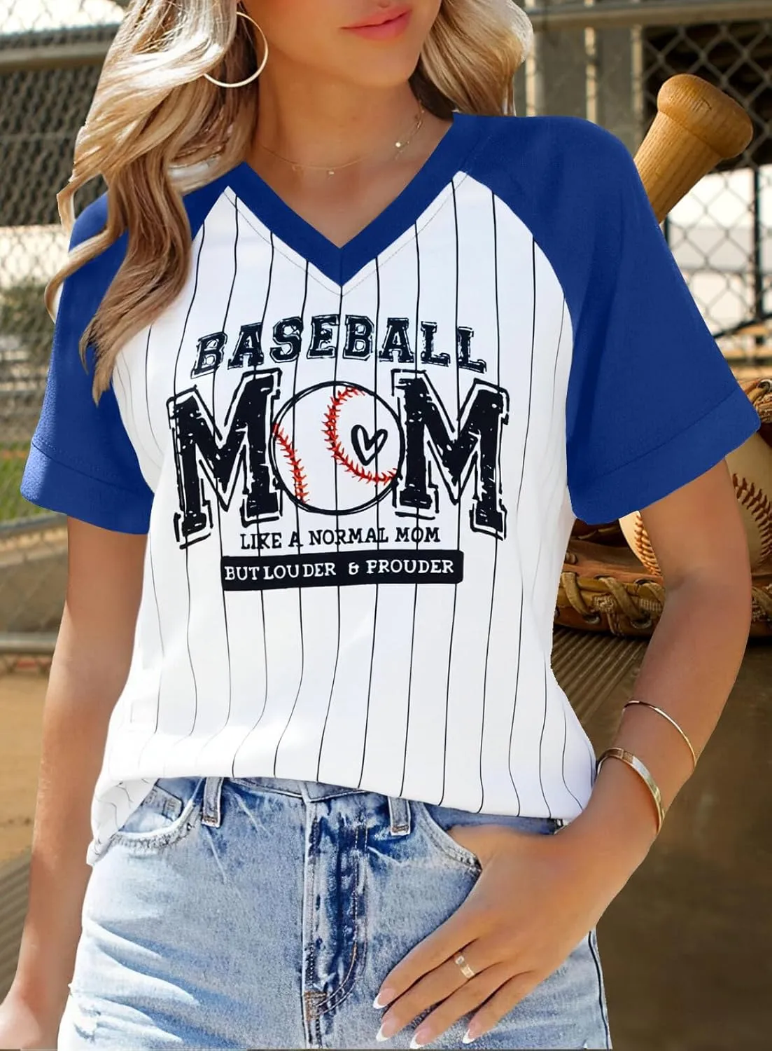 Mama Shirts for Women Color Block Mama Letters Print T Shirt Casual Mothers Gift Top Short SleeveTops