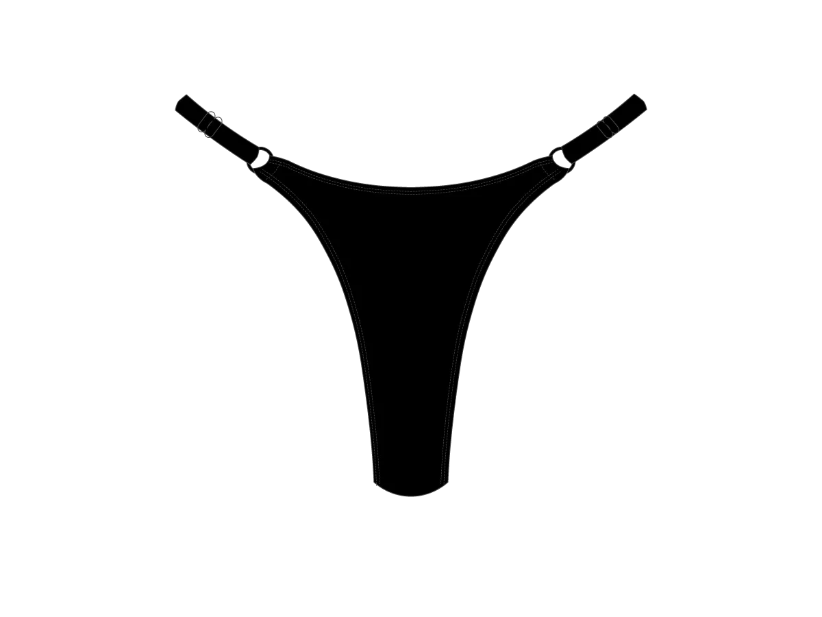 Manhattan Black Bow Tie Bottoms