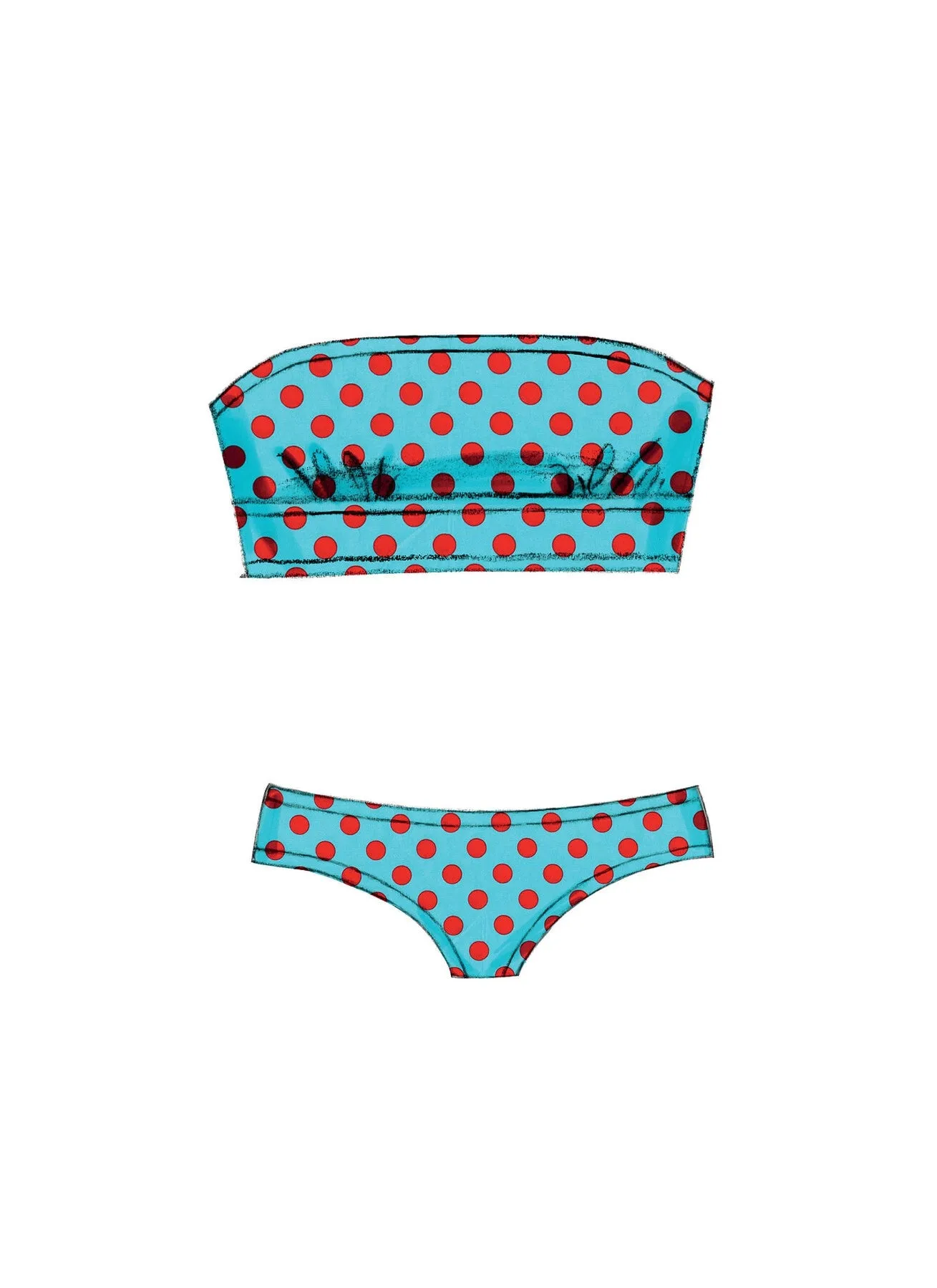 McCall's Pattern M7168 Misses' Retro Bikinis