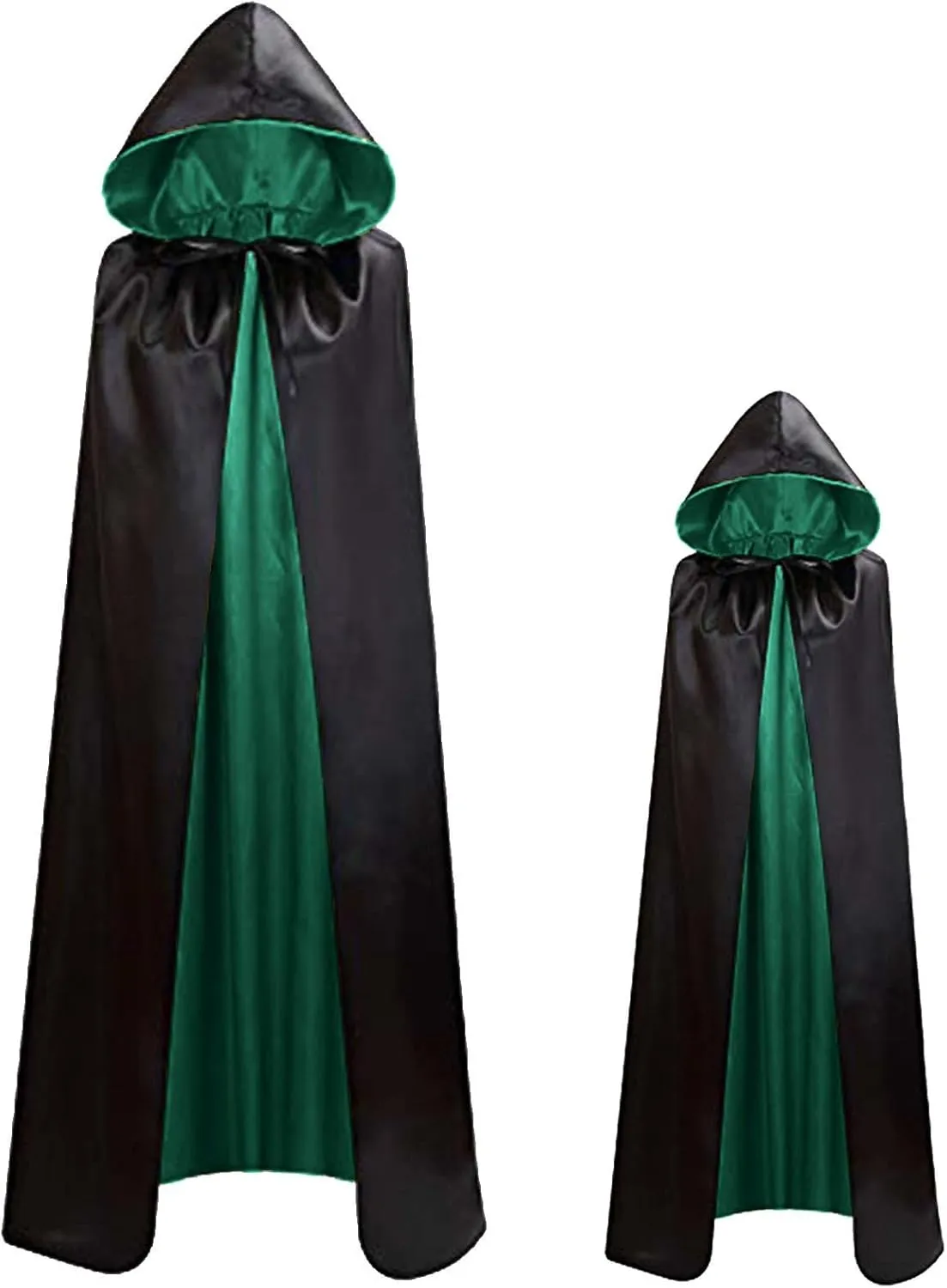 Men Hooded Robe Cloak Knight Fancy Cool Cosplay Costume Medieval Gothic Open Front Poncho Halloween Costumes Coat