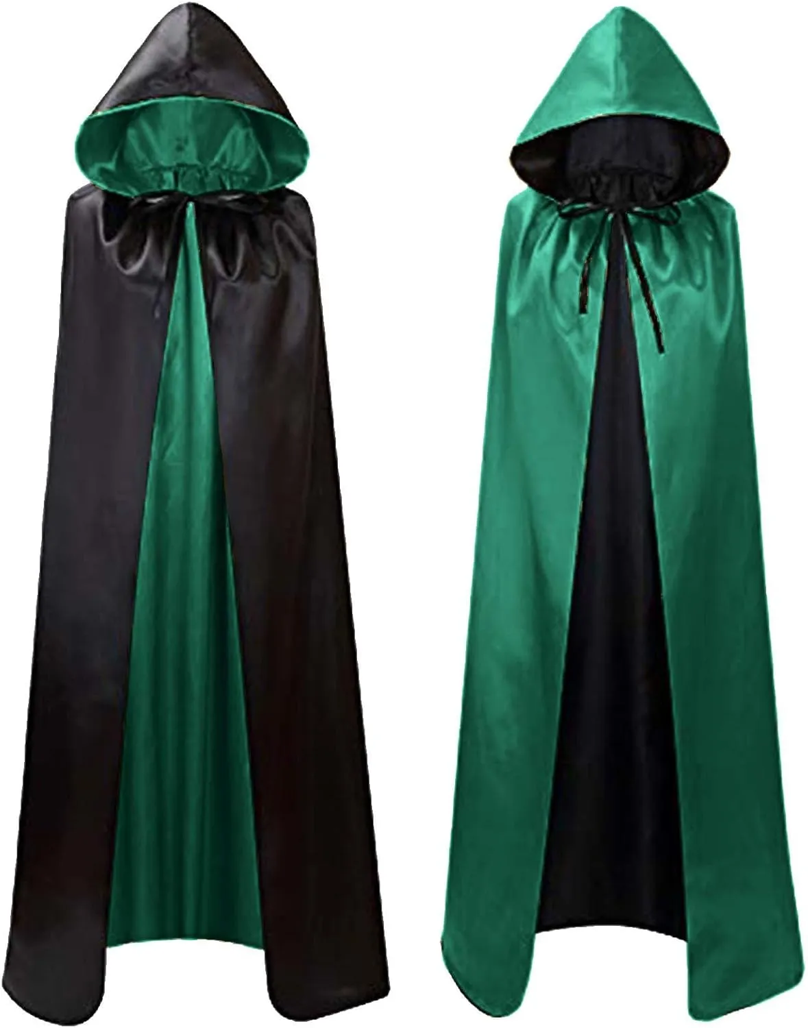 Men Hooded Robe Cloak Knight Fancy Cool Cosplay Costume Medieval Gothic Open Front Poncho Halloween Costumes Coat