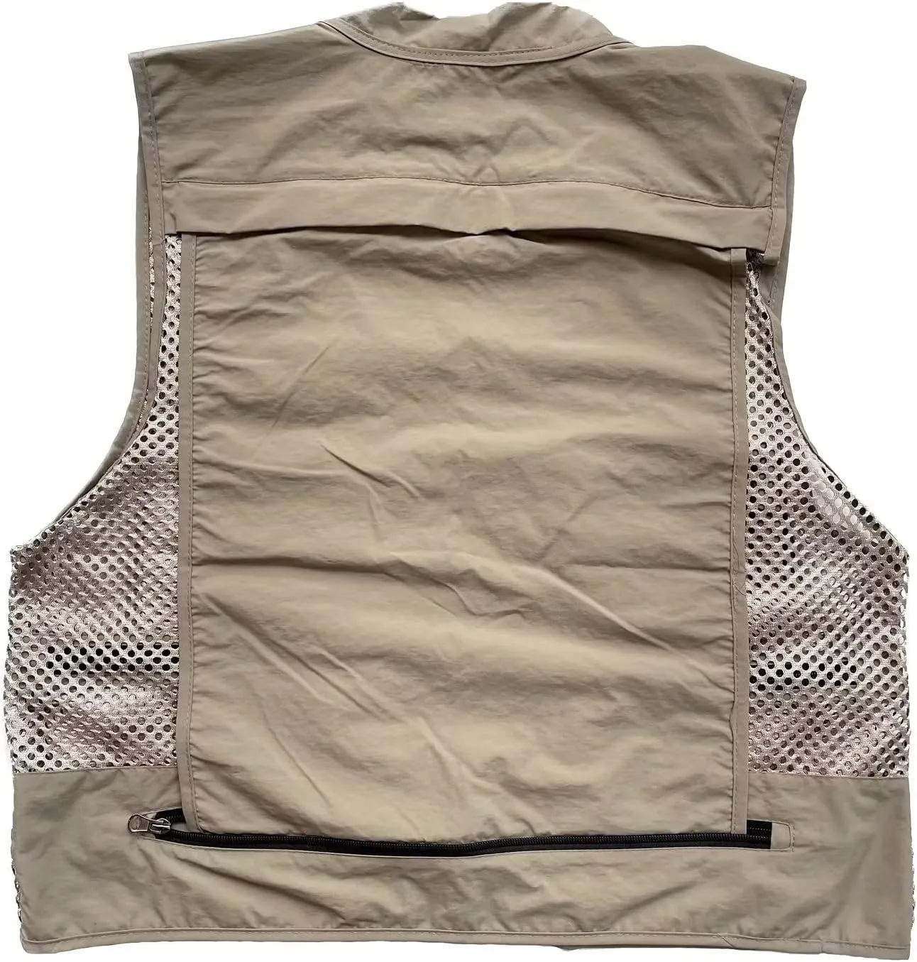 Men Mesh Breathable Multi-Pocket Vest Outdoor Travelers Fly Fishing Photography