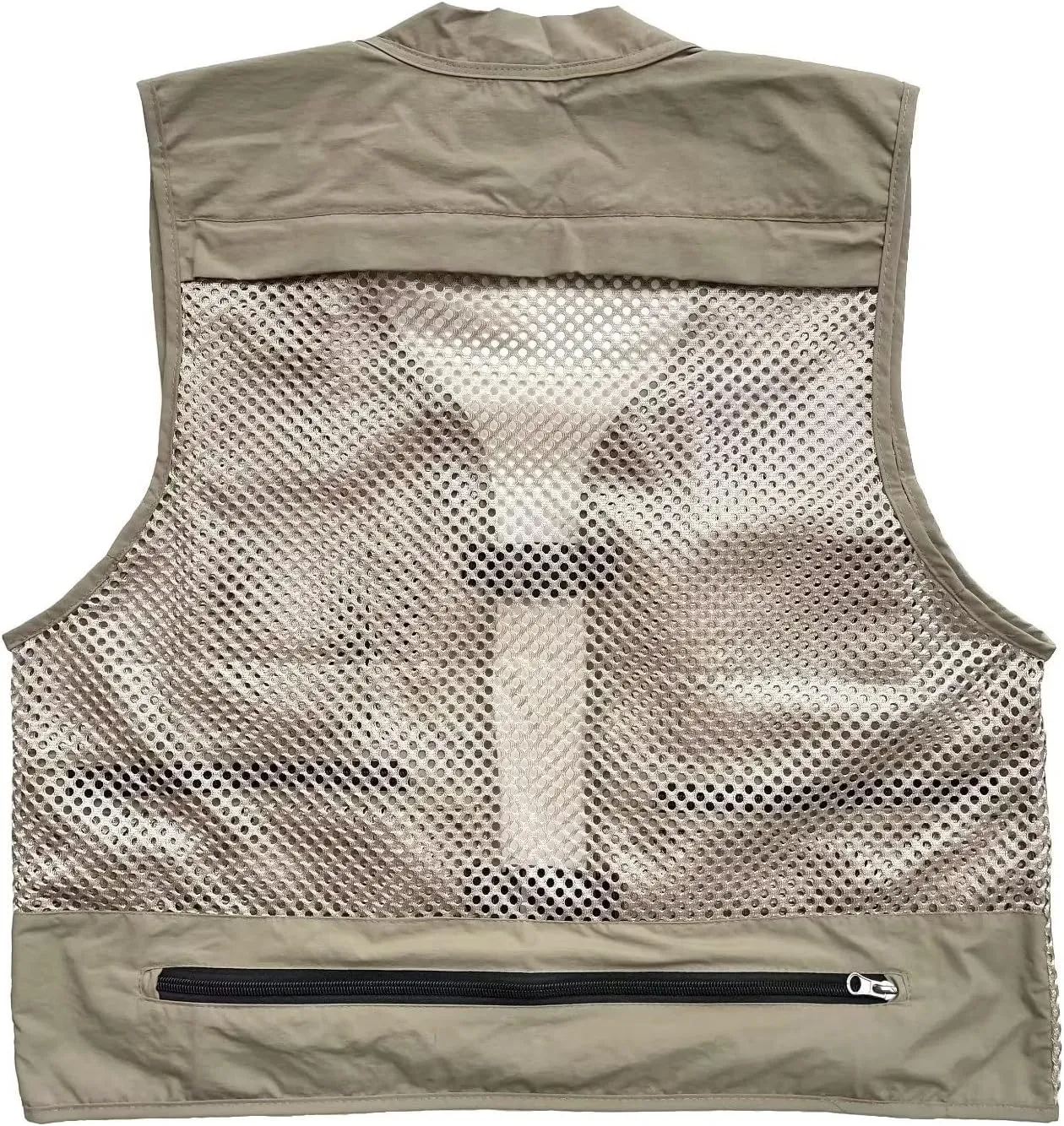 Men Mesh Breathable Multi-Pocket Vest Outdoor Travelers Fly Fishing Photography