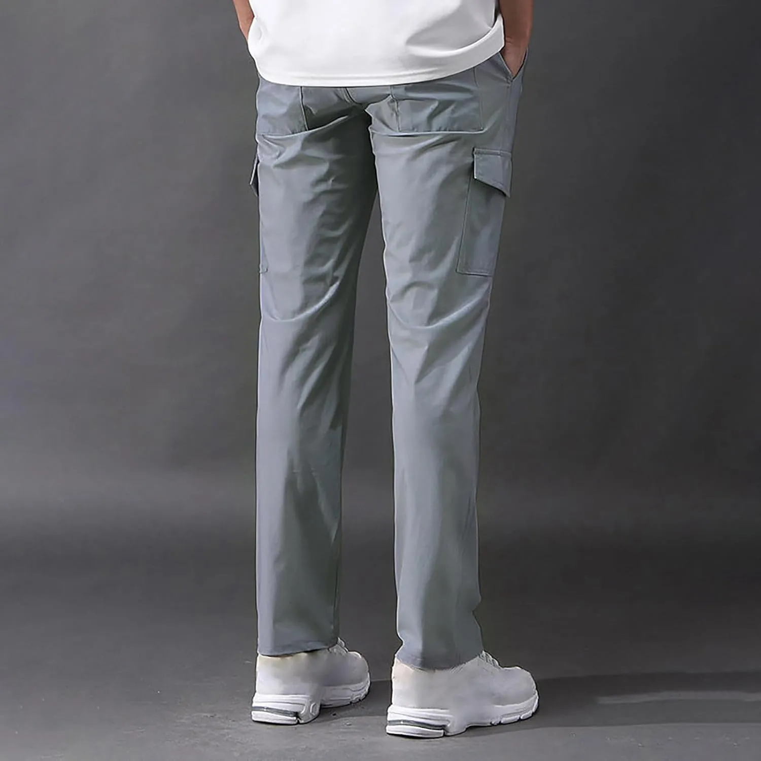 Men's 2024 Casual Pants Elastic Waist Drawstring Beach Summer Pants Lightweight Athletic Casual Sweatpants Work Pants