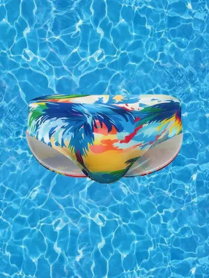 Men's 3D Pouch Ink Art Beach Swim Brief