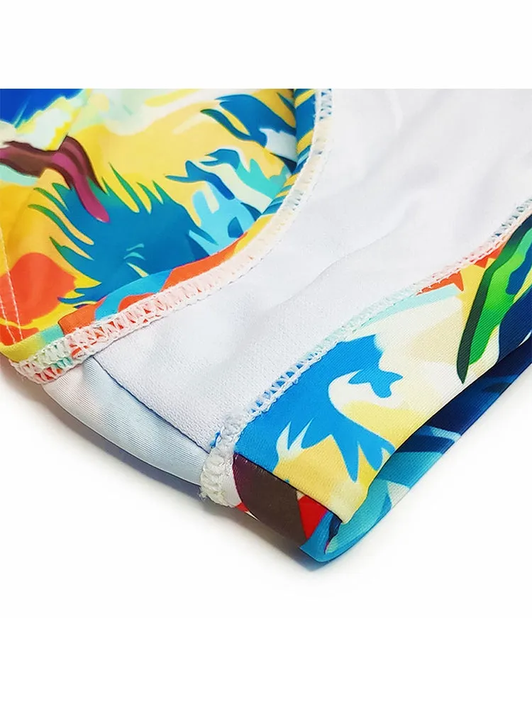 Men's 3D Pouch Ink Art Beach Swim Brief