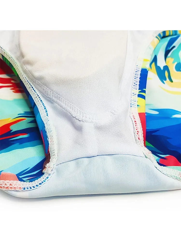 Men's 3D Pouch Ink Art Beach Swim Brief