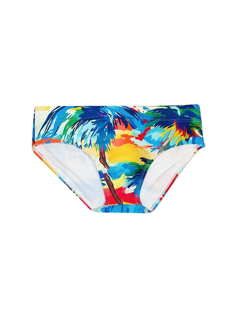 Men's 3D Pouch Ink Art Beach Swim Brief