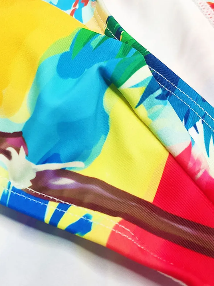 Men's 3D Pouch Ink Art Beach Swim Brief