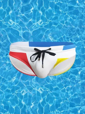 Men's 3D Pouch With Pad Beach Swim Briefs