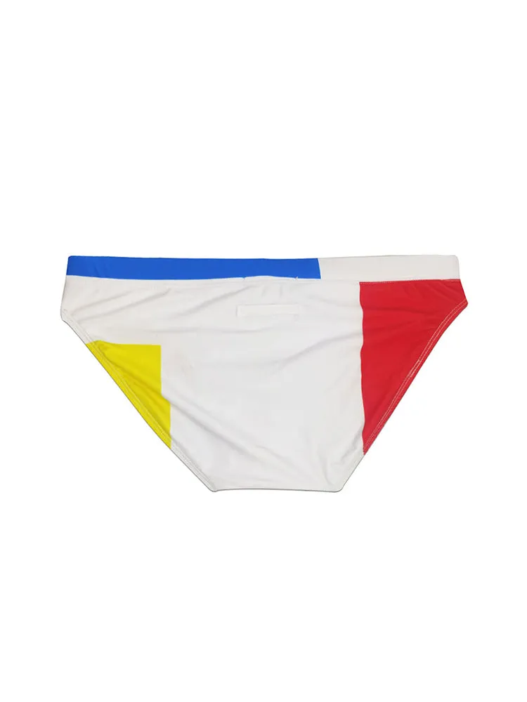 Men's 3D Pouch With Pad Beach Swim Briefs