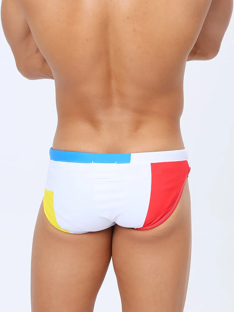 Men's 3D Pouch With Pad Beach Swim Briefs