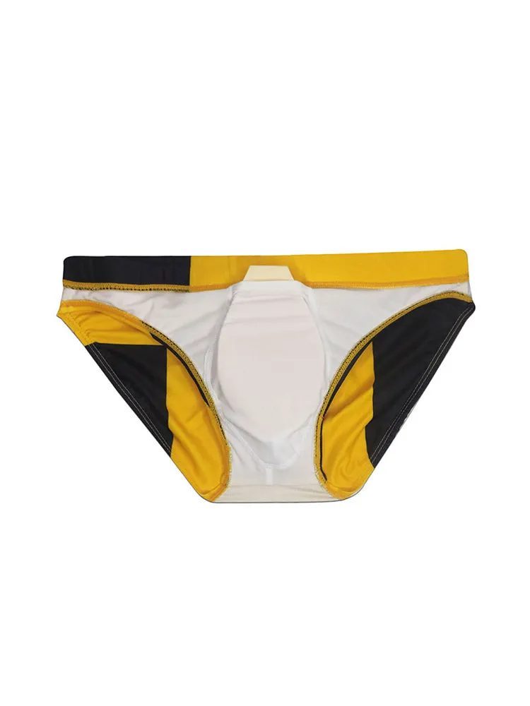 Men's 3D Pouch With Pad Beach Swim Briefs