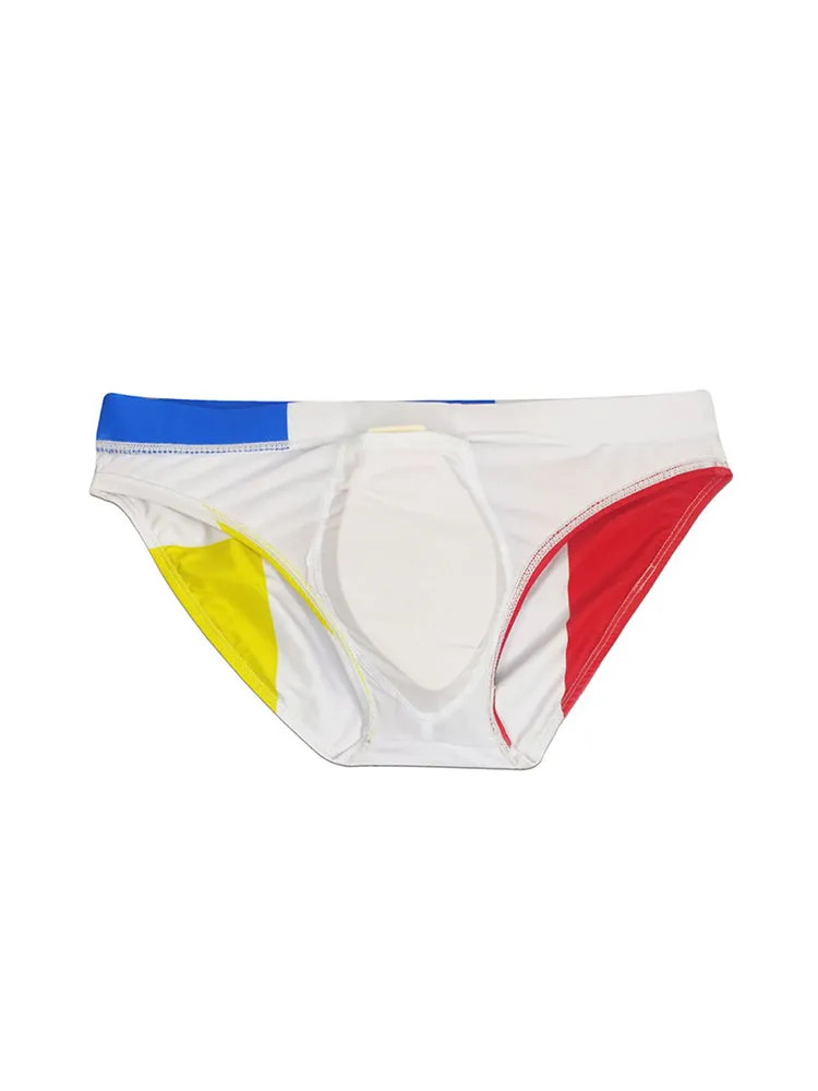 Men's 3D Pouch With Pad Beach Swim Briefs