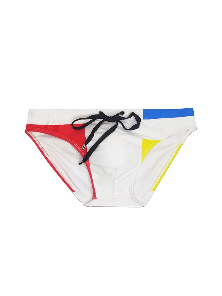 Men's 3D Pouch With Pad Beach Swim Briefs