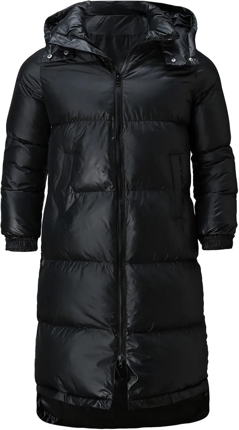 Men's Autumn And Winter Coats Jacket Large Size Solid Color Long Cotton Coat Padded Jacket Pocket Mountain Jacket Mens