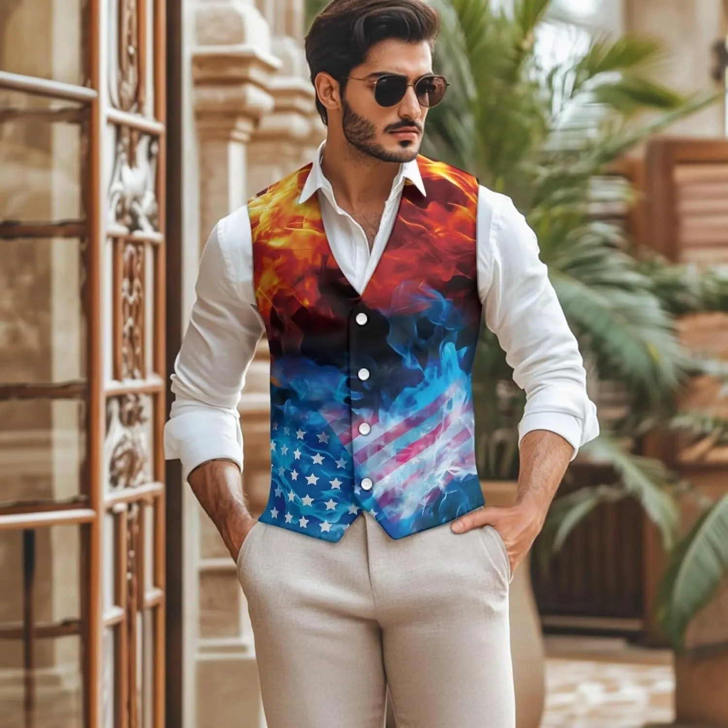 Men's Casual Business Formal Vests Suit Tuxedo Lightweight Waistcoat Slim Fit Dress Blazer Vest Jackets S-4XL