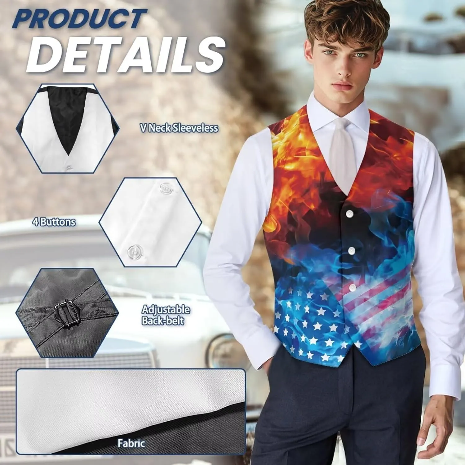 Men's Casual Business Formal Vests Suit Tuxedo Lightweight Waistcoat Slim Fit Dress Blazer Vest Jackets S-4XL