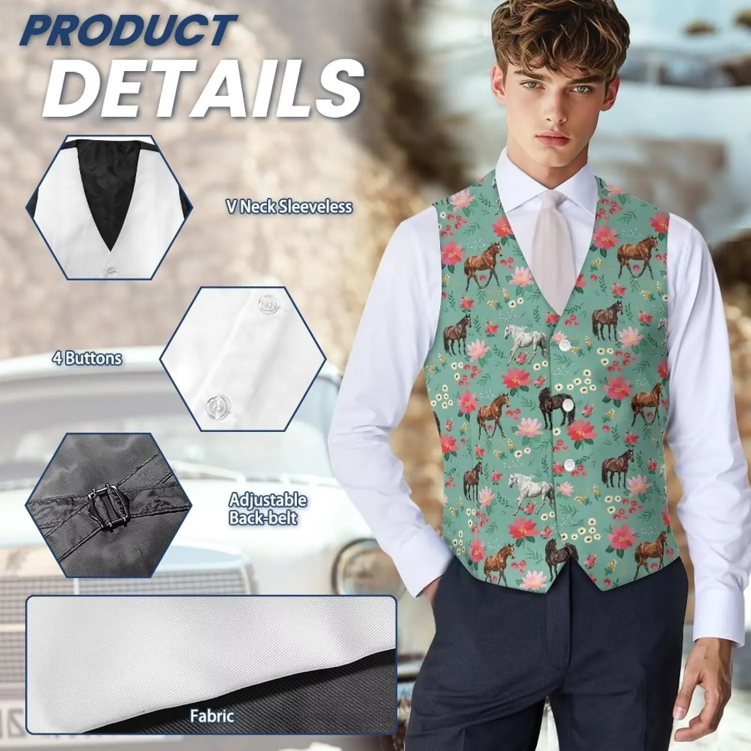 Men's Casual Business Formal Vests Suit Tuxedo Lightweight Waistcoat Slim Fit Dress Blazer Vest Jackets S-4XL