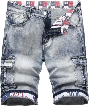 Men's Casual Denim Shorts (No Belt)