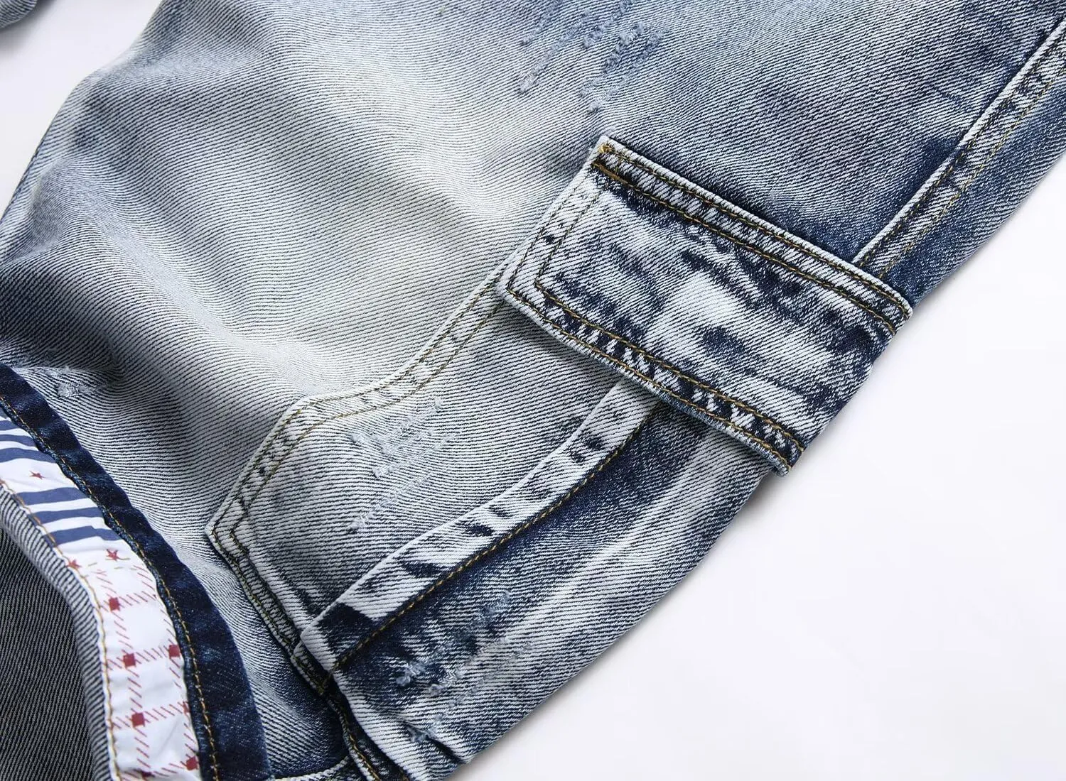Men's Casual Denim Shorts (No Belt)