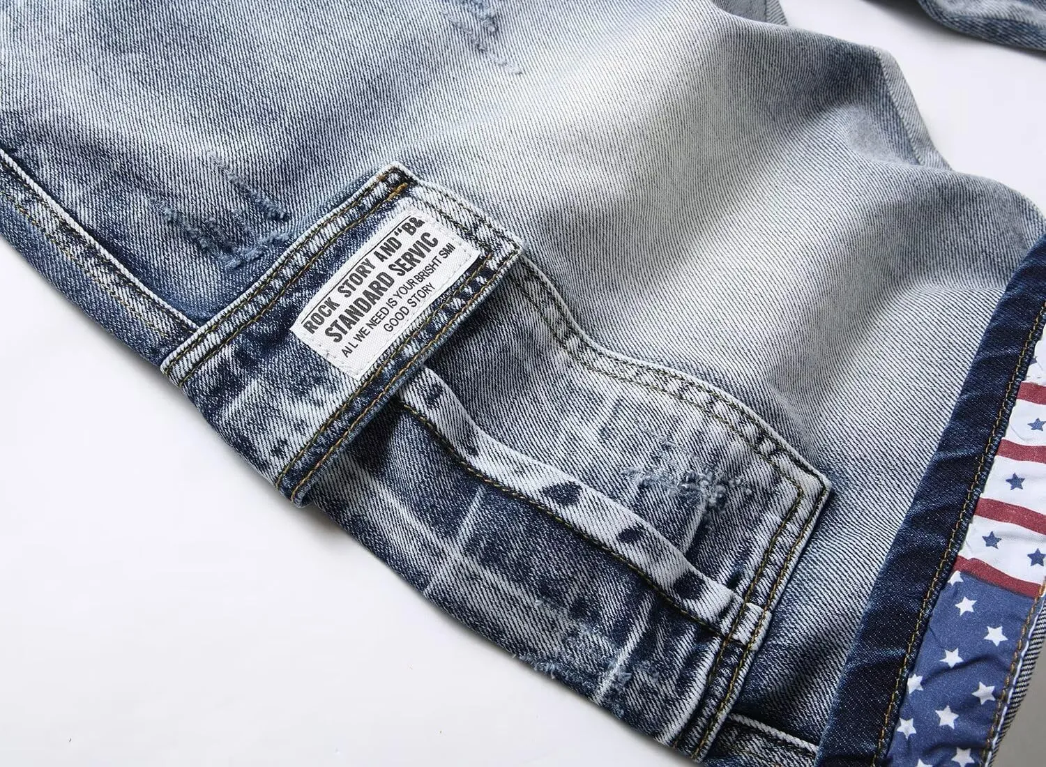Men's Casual Denim Shorts (No Belt)
