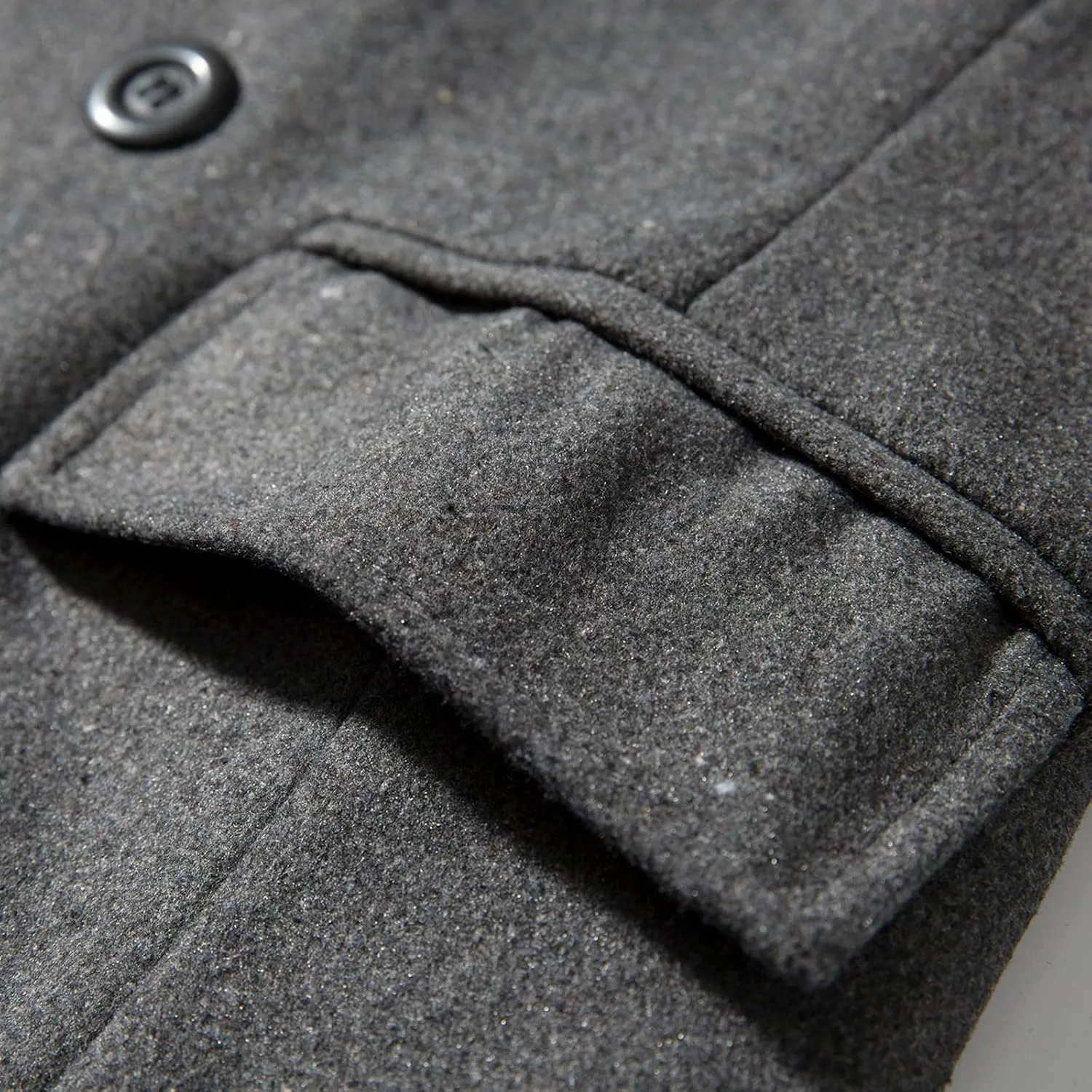 Mens Casual Long Trench Coat Men's Long Sleeved Mid Length Slim Fit Oversized Windbreaker Casual Cotton Blend coat