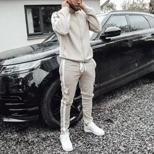 Men'S Casual Solid Color Sports Suit