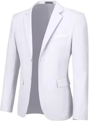 Men's Casual Suit Blazer Tux Separates Jacket Slim Fit 2 Button Lightweight Men Suits Sport Coats for Wedding Prom Party