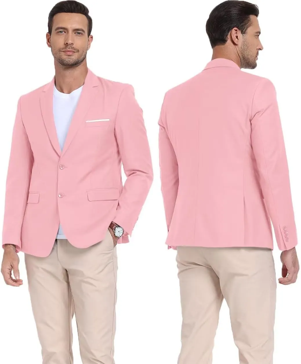 Men's Casual Suit Blazer Tux Separates Jacket Slim Fit 2 Button Lightweight Men Suits Sport Coats for Wedding Prom Party