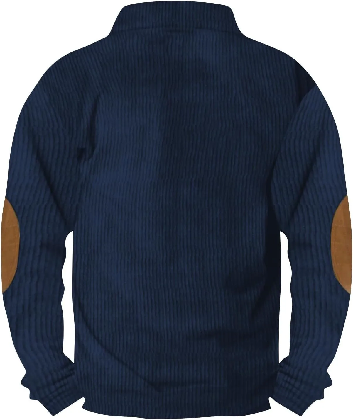 Men's Corduroy Sweatshirts Long Sleeve Henry Collar 1/4 Button Casual Outdoor Pullover