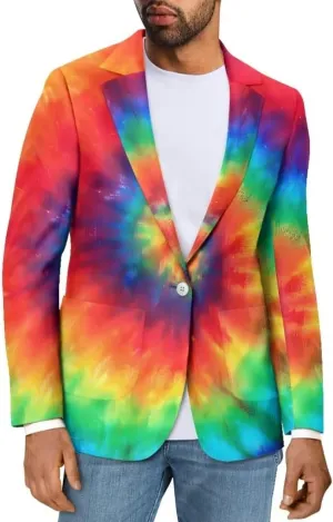 Men's Cozy One Button Suit Long Sleeve Blazer Jackets with Pockets Lightweight Knit Sport Coat for Business,Party