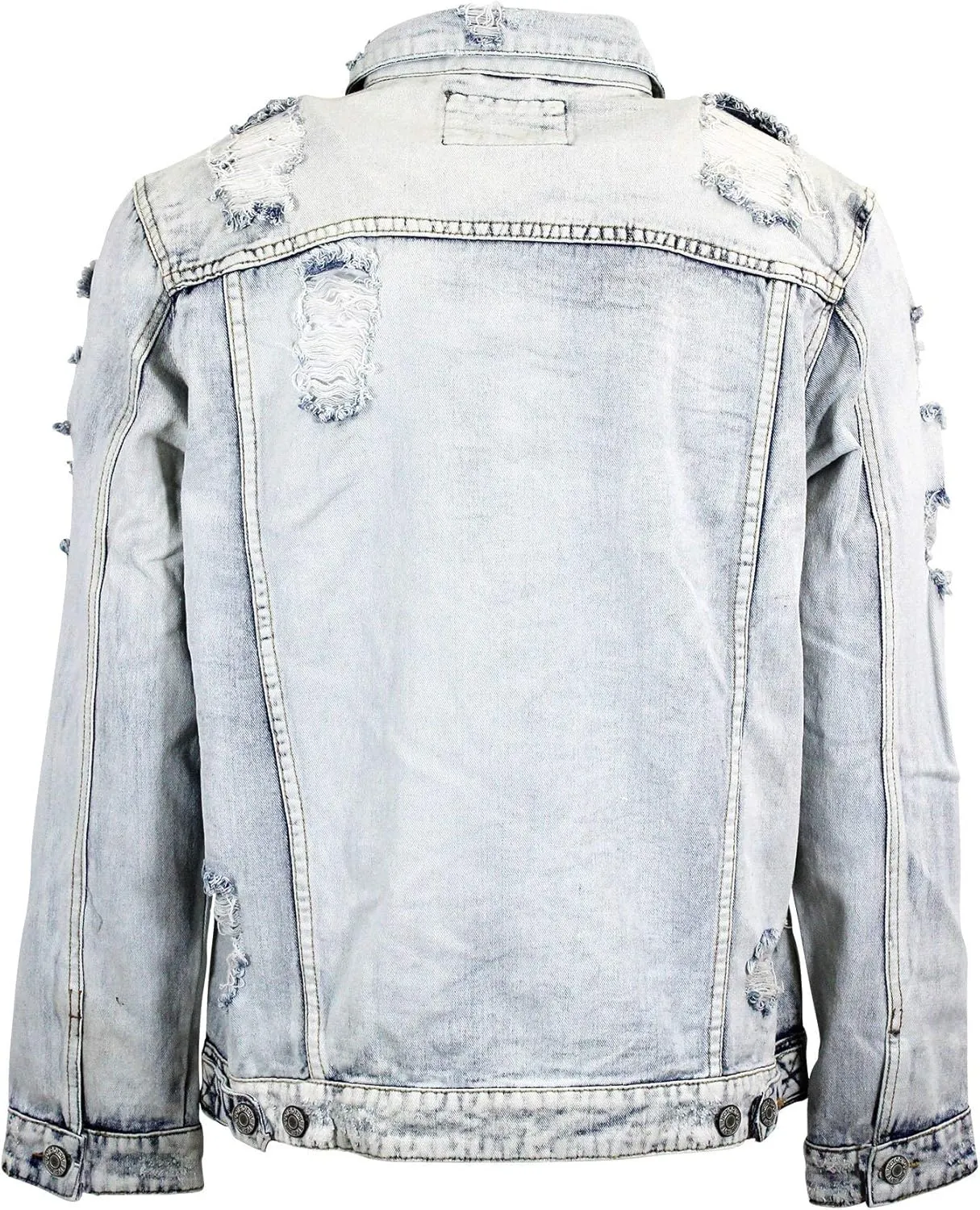 Men's Distressed Denim Jacket