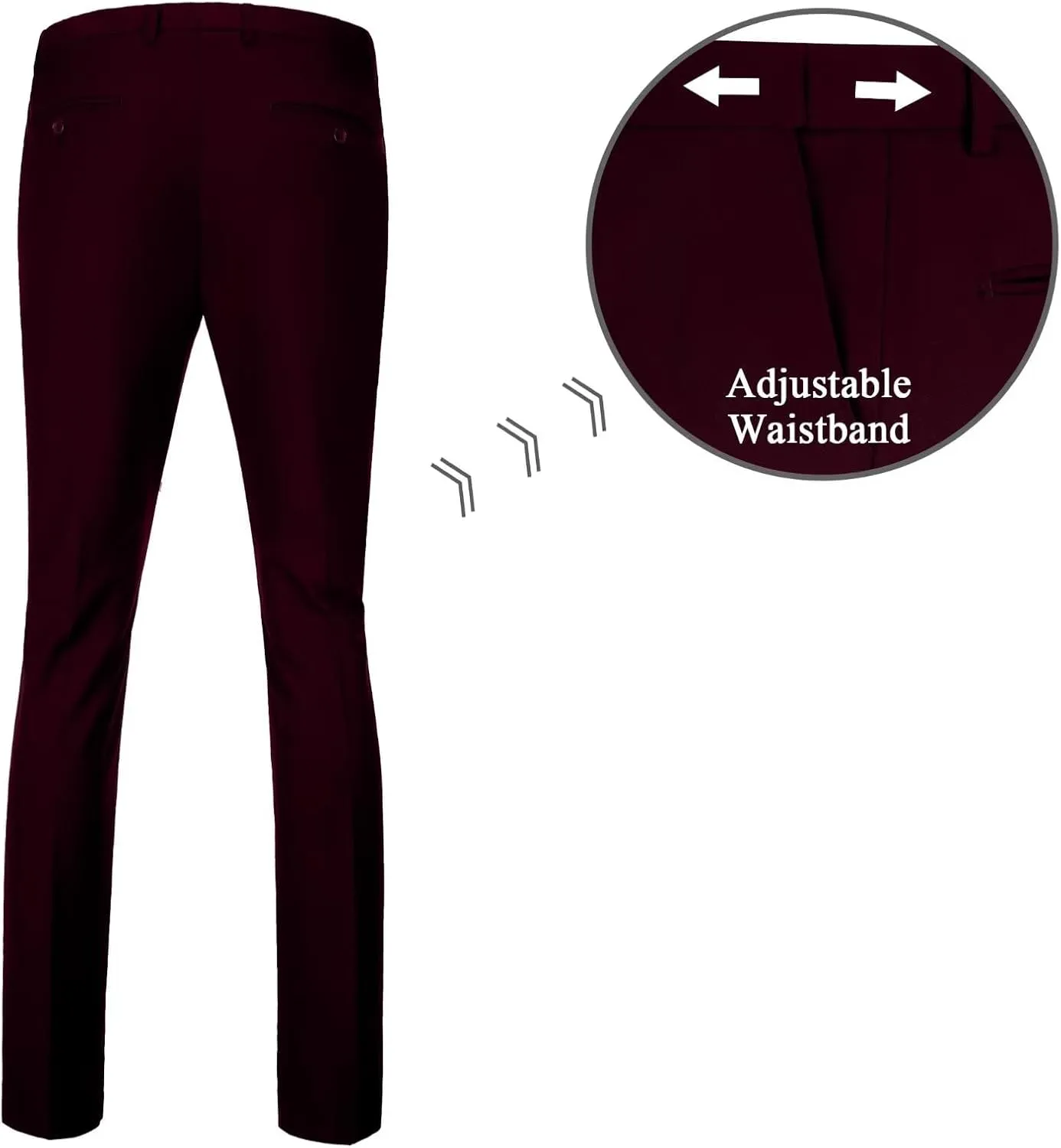 Mens Double Breasted Suit Slim Fit Solid Suit Jacket and Dress Pants 2 Piece Set Prom Wedding Suits for Men