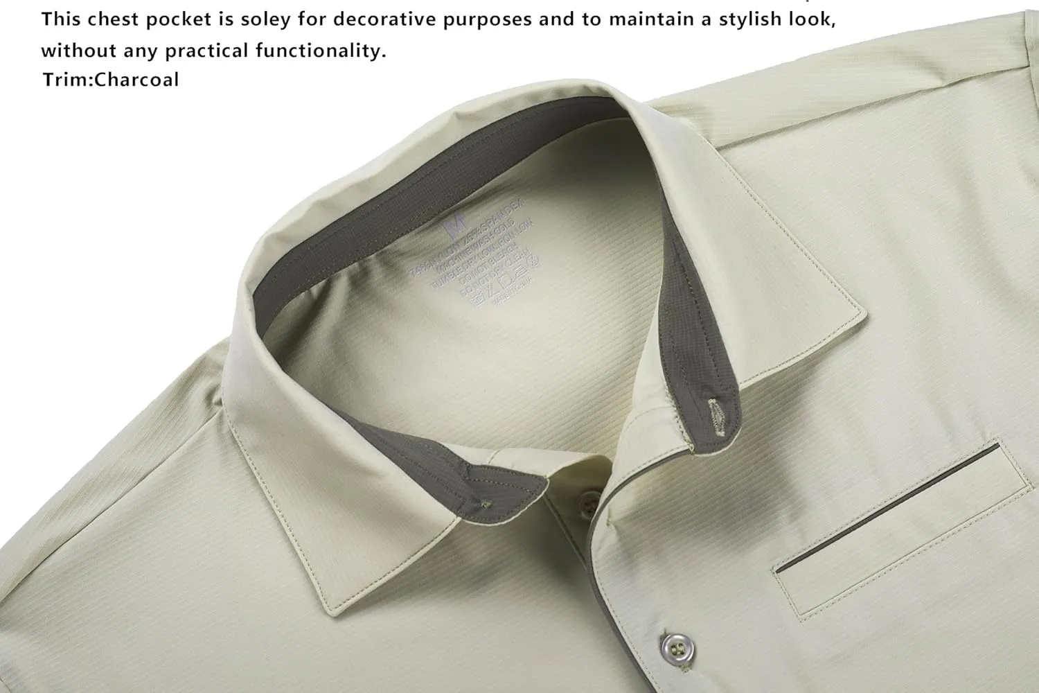 Mens Golf Shirt Short Sleeve Dry Fit Performance Moisture Wicking Rib Collared Golf Polo Shirts for Men