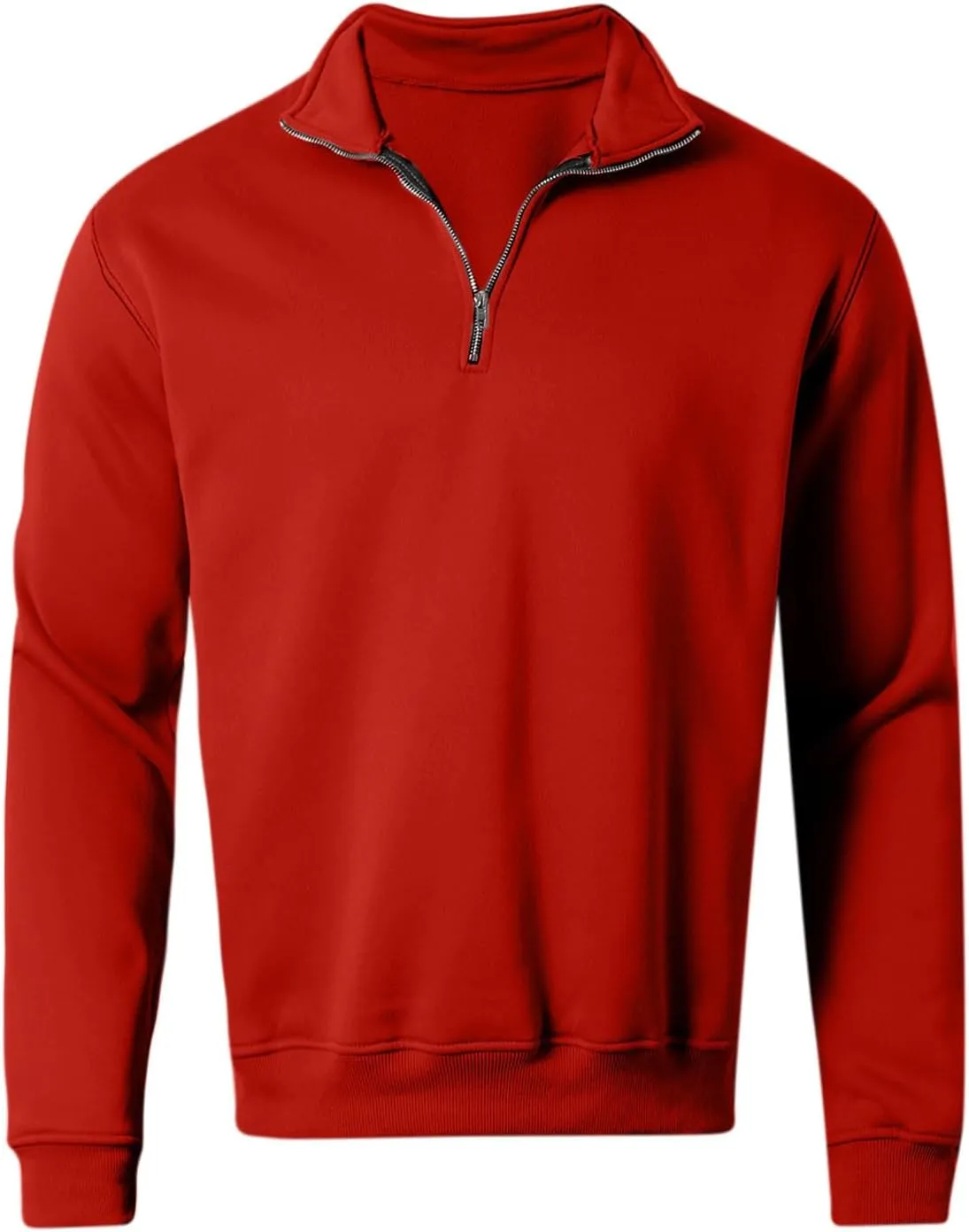 Men's Half Zip Sweatshirt Stand Neck Slim Fit Long Sleeve Sports Sweatshirts Soft And Warm Cool Style Pullover Shirt