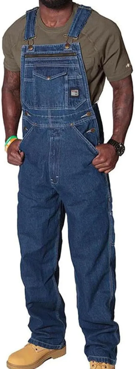 Mens Pants Coveralls Pants Romper for Man Denim Cargo Overall Western Fall Summer Pants 2025 Trendy