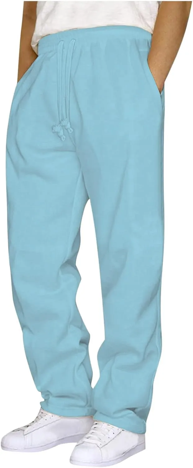 Men's Pants Elastic Waist Fashion Casual Regular Fit Pants for Men Trendy 2025 Spring Summer Vacation Sports Pants