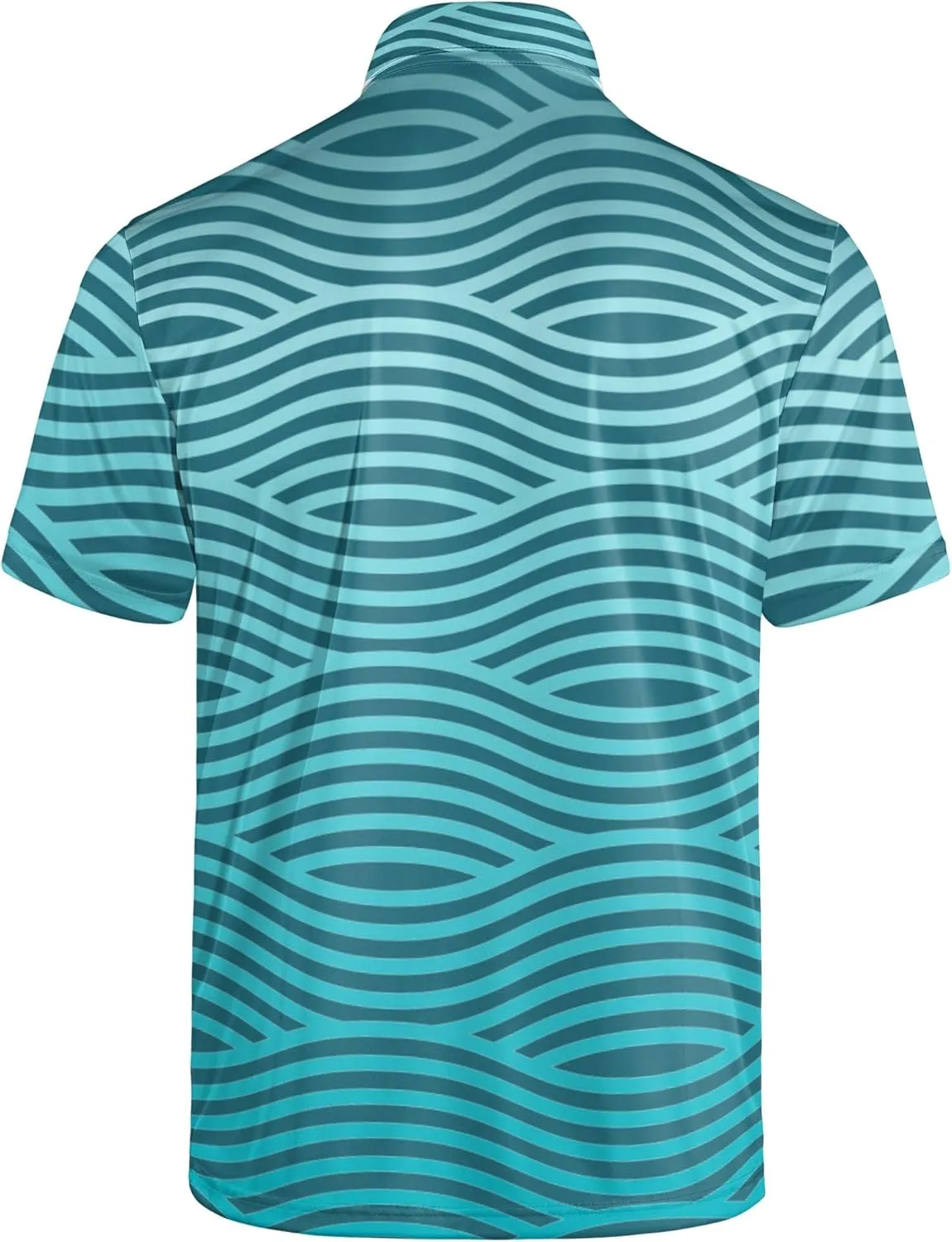 Men's Polo Shirt Funny Golf Shirts Quick Dry Print Performance Short Sleeve Collared Golf Polo Shirts for Men, S-4XL