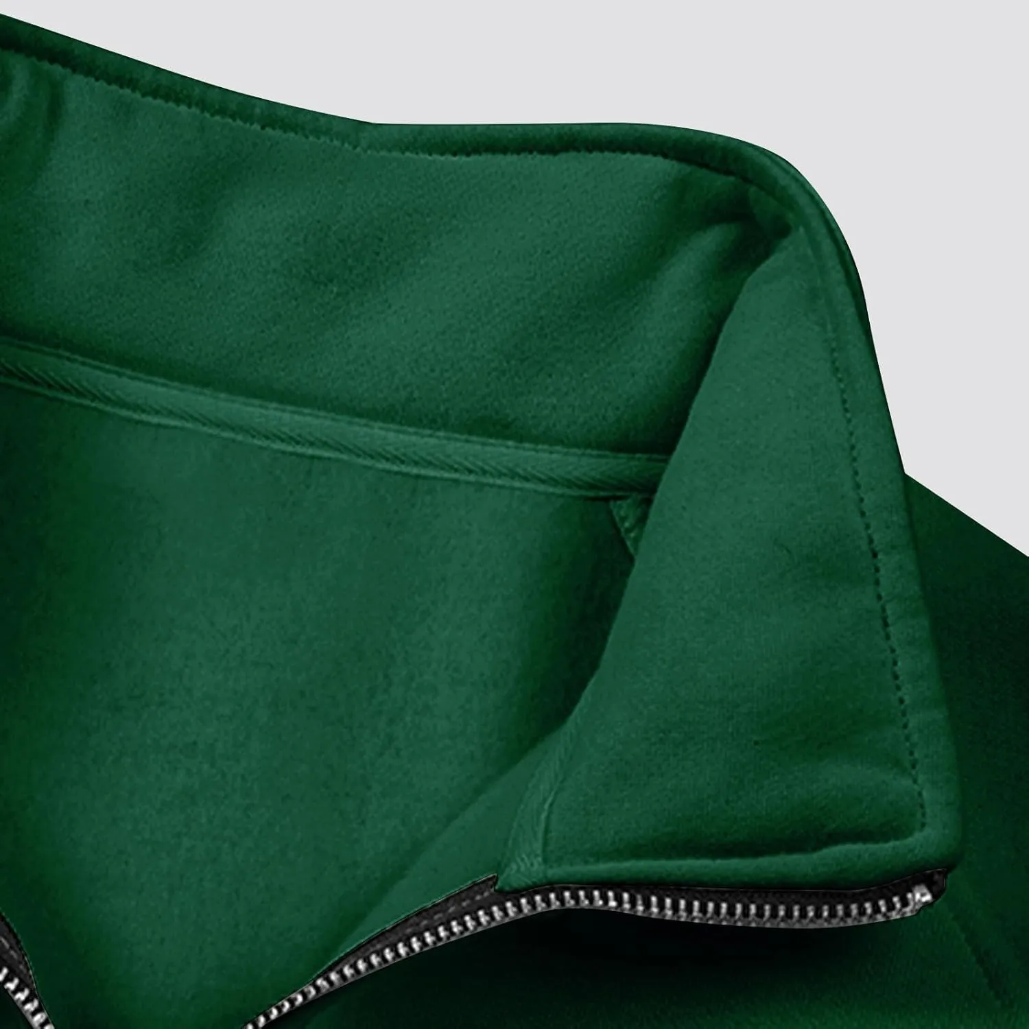 Men's Quarter Zip Pullover Fleece Lined Mock Neck Sweatshirts Oversized Golf Pullovers Warm Winter Outerwear