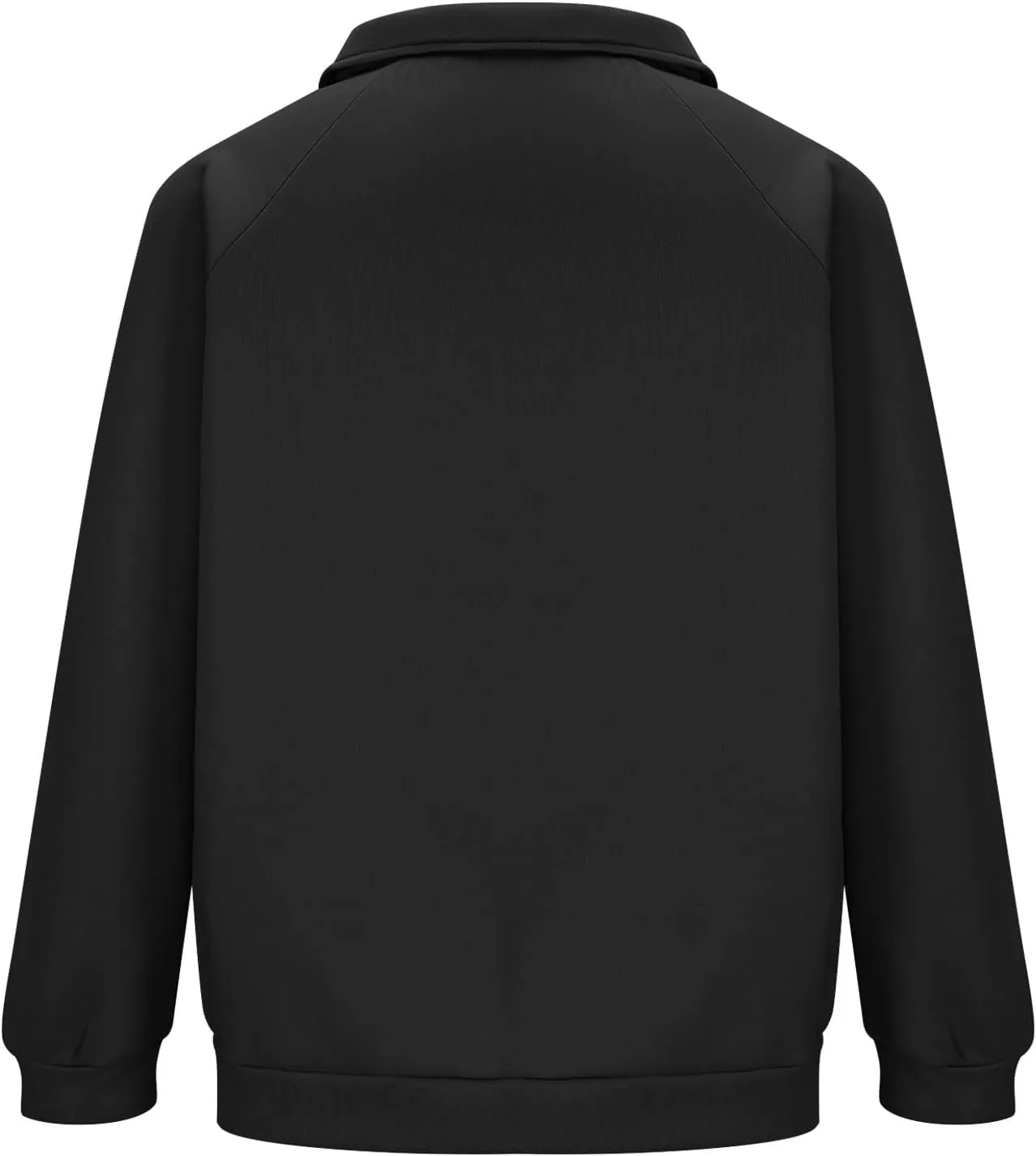 Men's Quarter Zip Pullover Fleece Lined Mock Neck Sweatshirts Oversized Golf Pullovers Warm Winter Outerwear